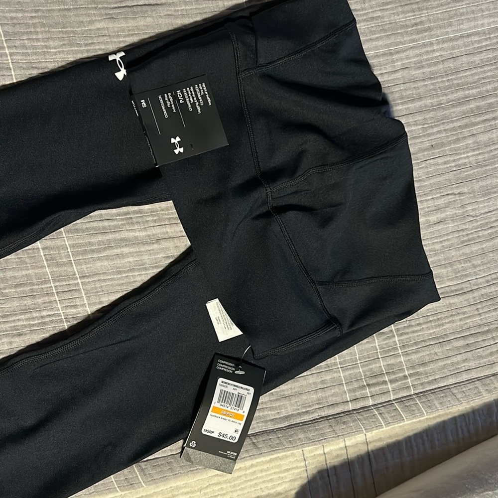 Brand new Small Under Armour black leggings unworn with tags